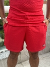 Short Canelado Vermelho