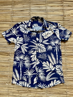 Camisa Floral Marinho Unissex
