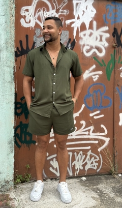 Short Verde a militar Unissex - Bernardo C