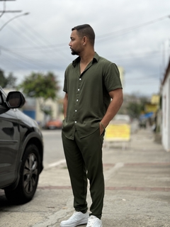 Camisa Verde Militar Unissex - comprar online