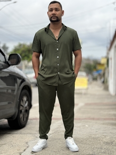 Calça Verde Militar Unissex - comprar online