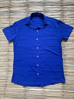 Camisa Azul Royal unissex