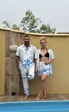 Camisa Praia azul Unissex - loja online