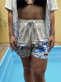 Short Praia Azul Unissex na internet