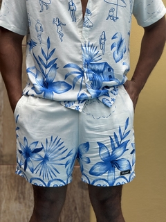 Short Praia Azul Unissex