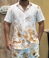 Camisa Praia caramelo unissex