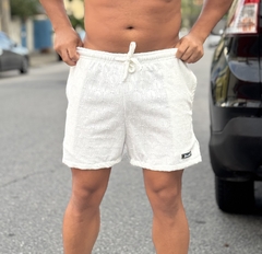 Short Tricô Forrado Branco