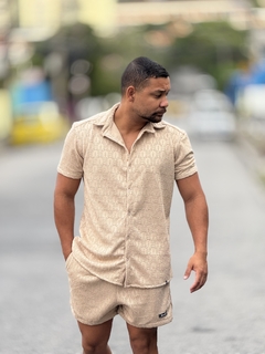 Camisa Tricô Forrado Bege aunissex