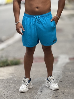 Short Azul turquesa unissex
