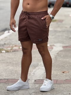 Short Linho Marrom na internet