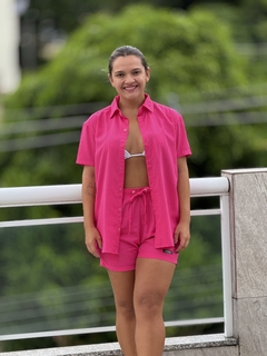 Camisa Rosa Babalu unissex - Bernardo C