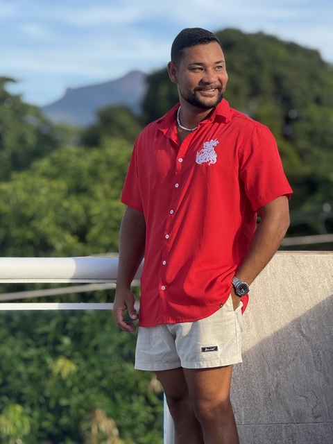 Camisa São Jorge Bordado Vermelho - comprar online