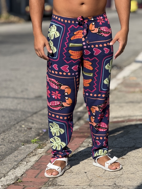 Calça Estações Marinho unissex - comprar online