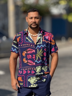 Camisa Estações Marinho Unissex - comprar online