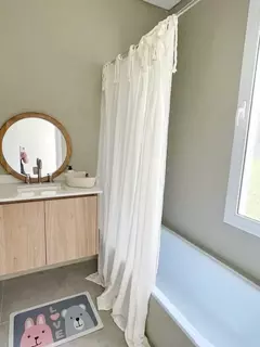 Cortina de baño - Gasa arrugada