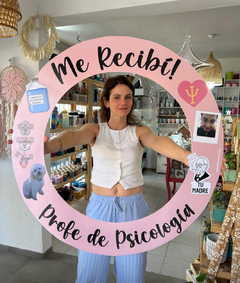 Marco de selfie circular en internet