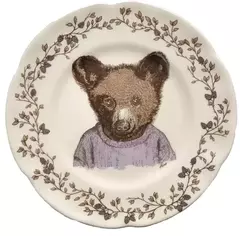 Plato ilustrado Oso