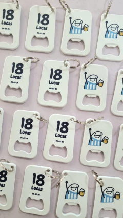 Llavero destapador personalizado x 10 unid - tienda online