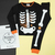 Pijama KIDS ESQUELETO ORANGE INVIERNO en internet