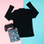 MEDIA POLERA NEGRA UNISEX - comprar online