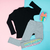 Imagen de MEDIA POLERA NEGRA UNISEX