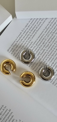 Earcuff chunky silver (unidad) - comprar online