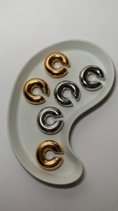 Earcuff chunky silver (unidad) - tienda online