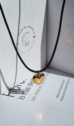 Collar gold heart