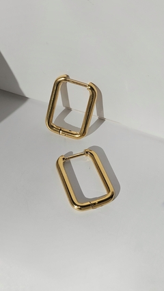 Aros square acero (par) - tienda online