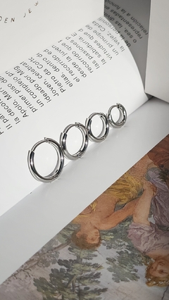 Argollita acero silver (unidad) - comprar online