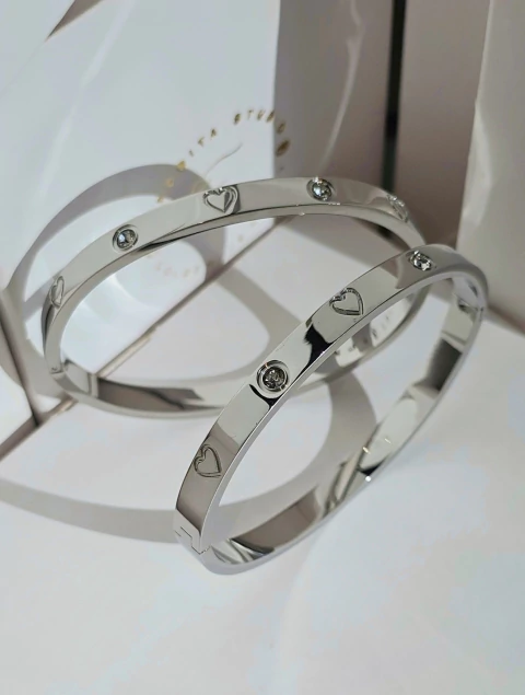 Esclava love plateada - comprar online