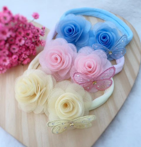 Tiara de Flores Organza na internet