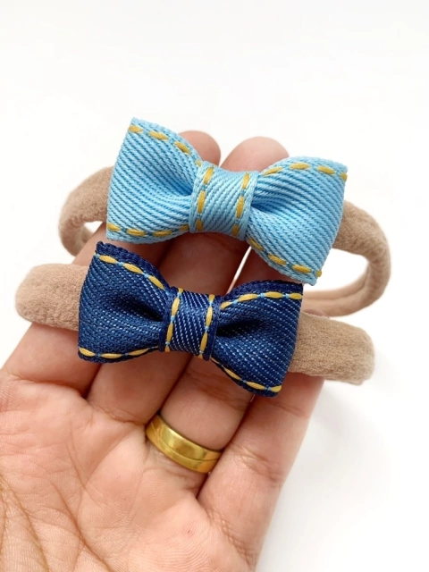 Mini Gravatinha jeans (unidade)