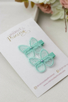 Parzinho Borboleta de renda