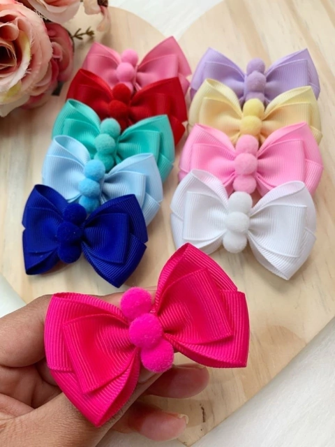 Laço Sofia com Pompons (unidade) - comprar online