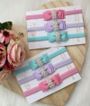 Kit com 3 Mini Gravatinha Dupla com Pérolas