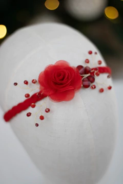 Tiara de Flor Organza