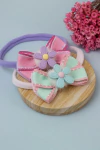 Laço Cecília Duplo com flor - comprar online