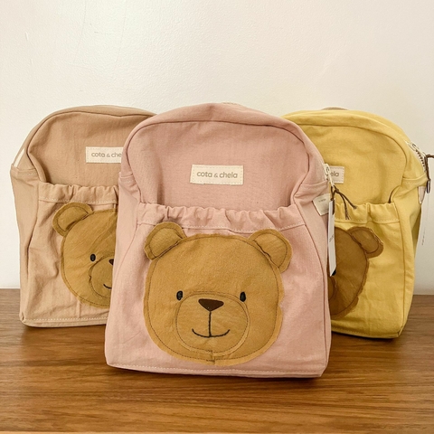 Mochila oso rosa