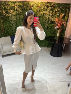 vestido peplum off - loja online