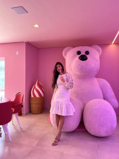 Vestido branco manga tule bordado - loja online