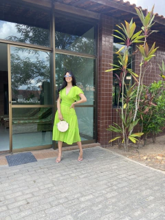 Vestido 3 marias verde neon na internet