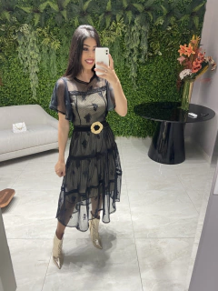 Vestido de tule preto 3 marias