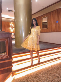 Amarelo rodadinho de renda