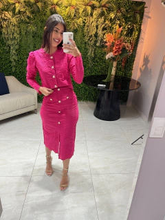 Conjunto bordado Pink - Erica Rafaelly