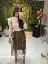 Vestido blusa laise e saia Onca