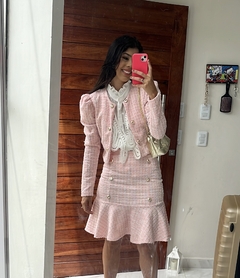 Conjunto de tweed rosa - Erica Rafaelly