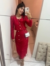 Conjunto vermelho renda