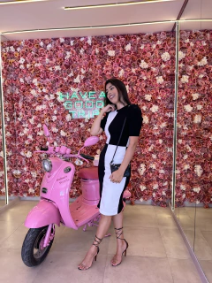 Vestido PeB com recortes - Erica Rafaelly