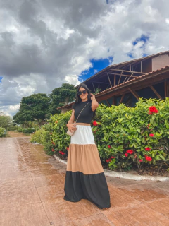 Vestido longo 3 cores na internet